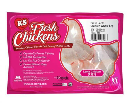 Fresh Lacto Chicken Whole Leg – 300g (Organically Farm chicken)
