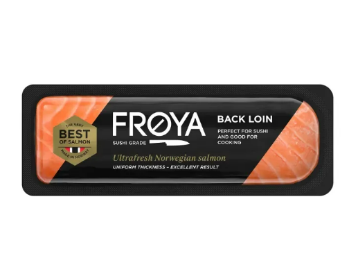 Froya Fresh Sushi Grade Back Loin Salmon - Skinless And Boneless (180g )