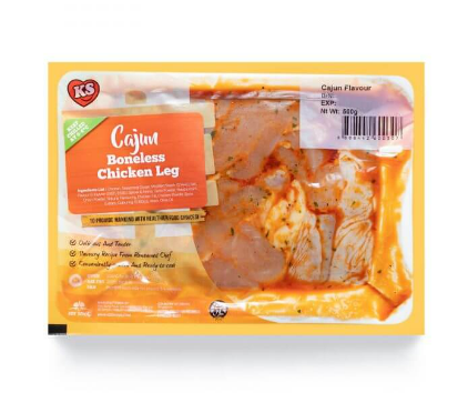 KS Cajun Boneless Chicken Leg (Frozen Thawed) – 500g